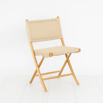 Silla Plegable Madera Rattan II